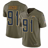 Nike Chargers 91 Justin Jones Olive Salute To Service Limited Jersey Dzhi,baseball caps,new era cap wholesale,wholesale hats